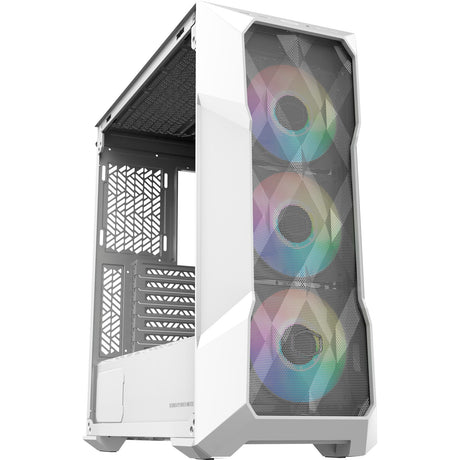 Cooler Master Masterbox TD500 Mesh V2 Boîtier tour midi (blanc | 2x USB-A | 1x USB-C | RVB | Verre trempé)