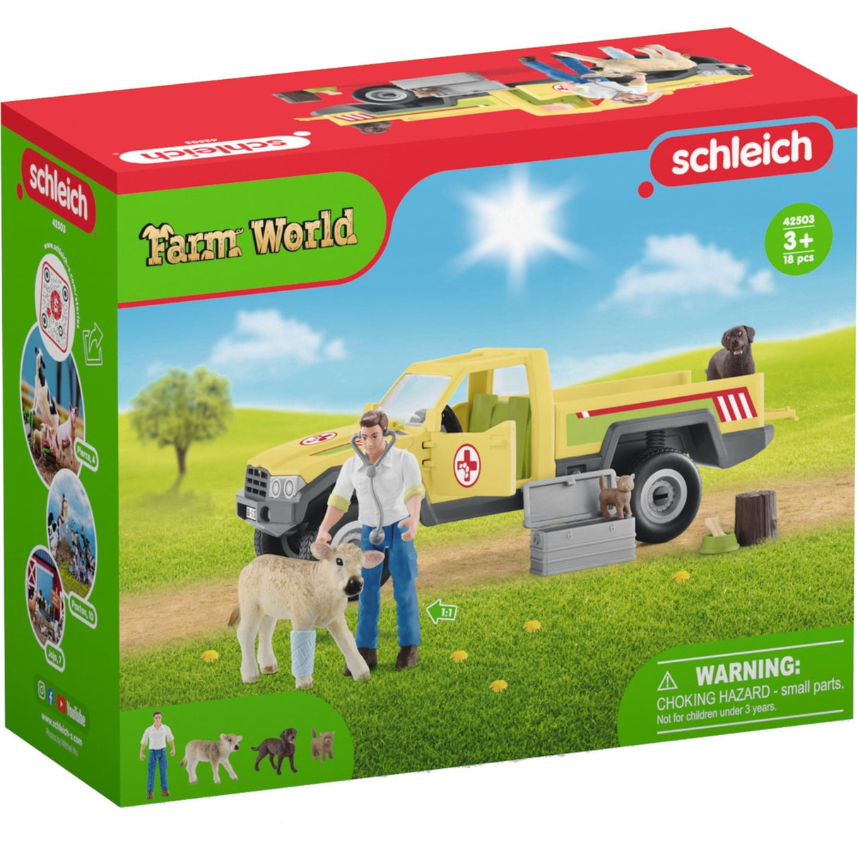 Visite vétérinaire de Schleich Farm World à la ferme