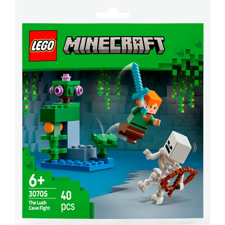 Lego 30705 sac minecraft duel dans la grotte luxuriante