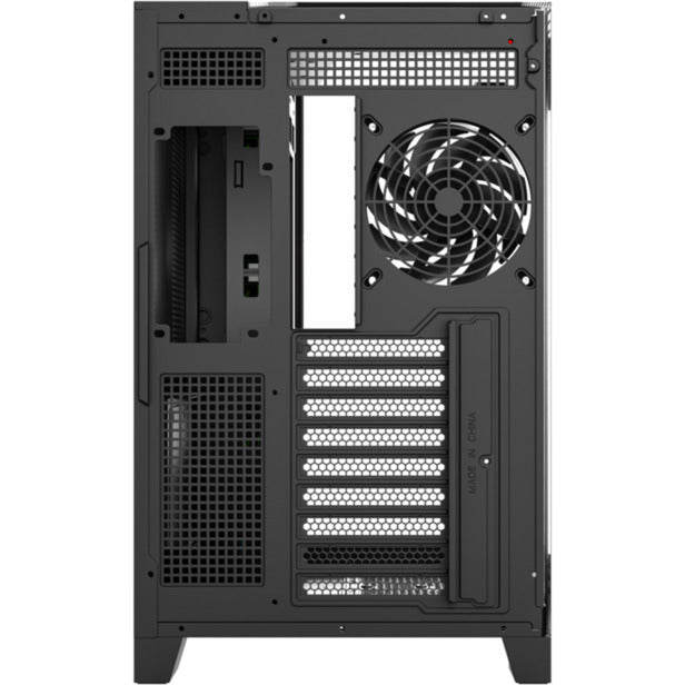 Boîtier tour midi Xyz PC Gear Tesseract A-RGB (noir | 2x USB-A | 1x USB-C | RVB | Verre trempé)