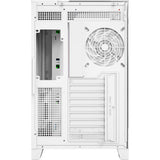 Boîtier tour midi Xyz PC Gear Tesseract A-RGB (blanc | 2x USB-A | 1x USB-C | RVB | Verre trempé)