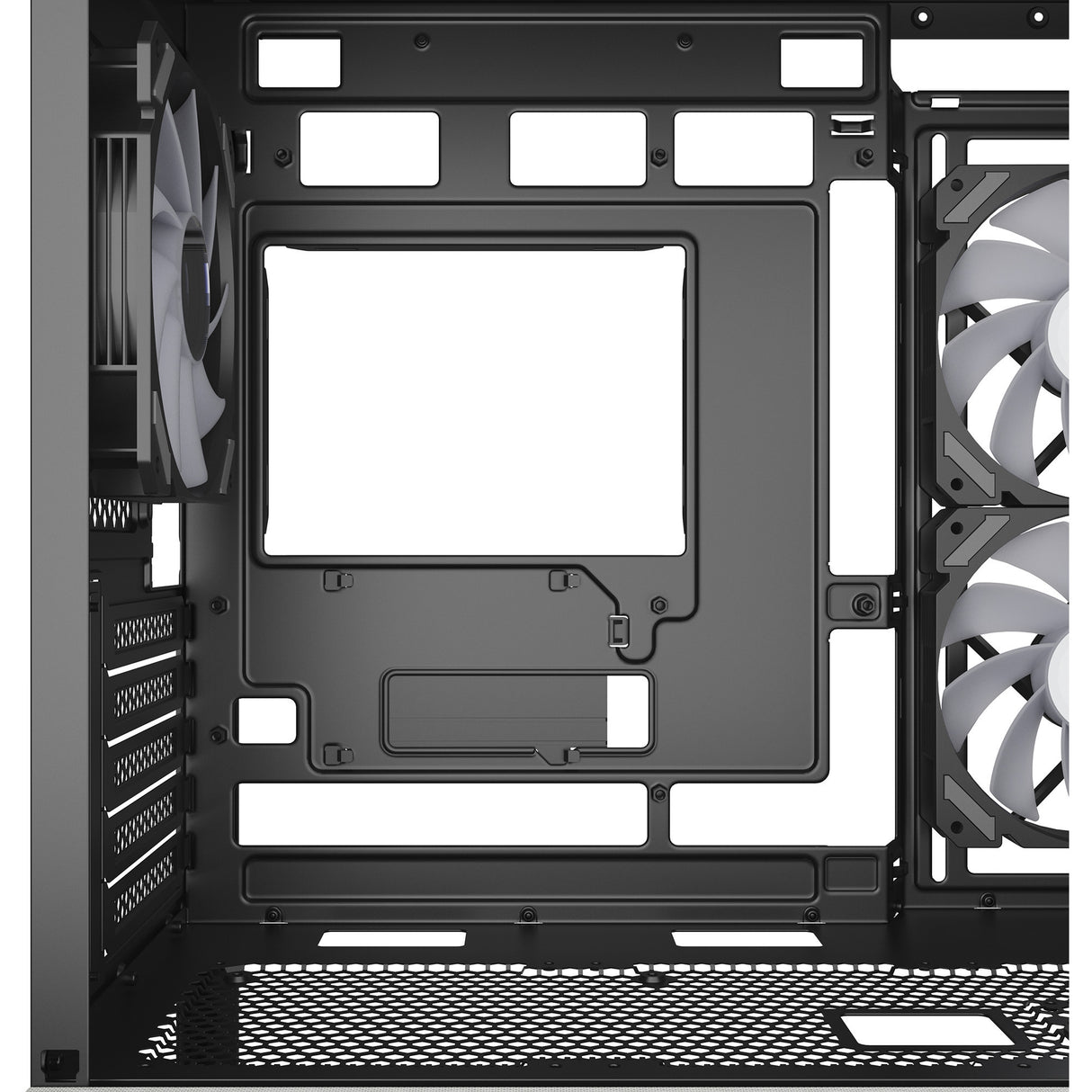 Boîtier mini tour Sharkoon mk7 argb (noir | 2x USB-A | 1x USB-C | RVB | verre trempé)
