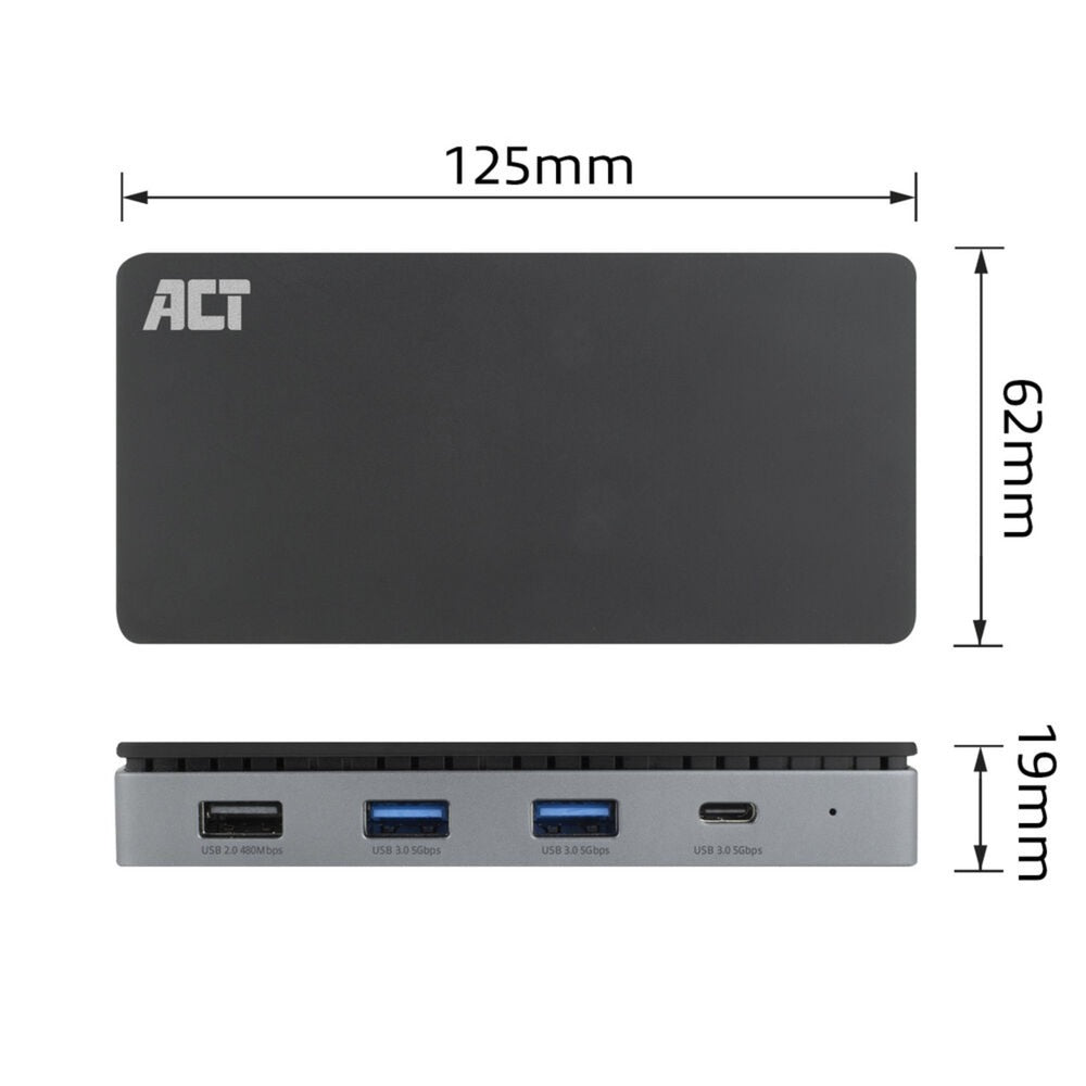 Station d'accueil Act Connectivité USB-C 4K MST