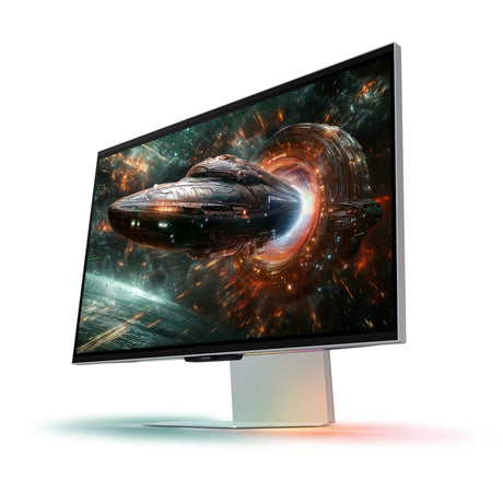 Moniteur de jeu Samsung Odyssey 3D G90XF 27 4K UHD (argent, 2x HDMI, DisplayPort, 2x USB-A, USB-B, 165 Hz)