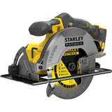 Scie circulaire manuelle Stanley fatmax v20 18v (noir jaune, batterie et chargeur non inclus)