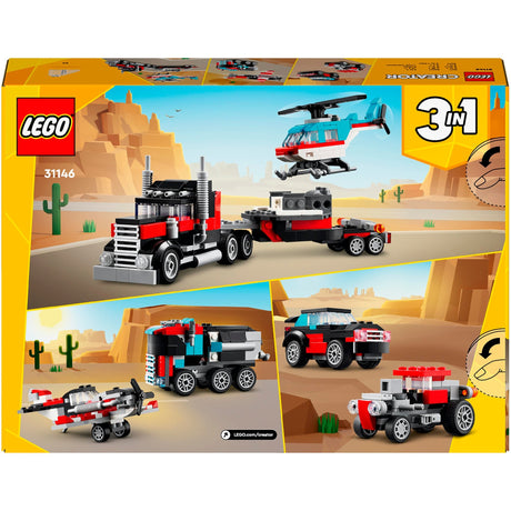 Lego Creator 3en1 camion avec hélicoptère - 31146