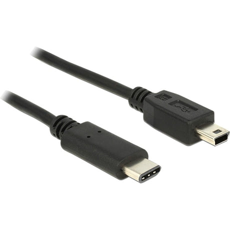 Delock Câble USB-C 2.0 > USB mini-B (noir, 1 mètre)