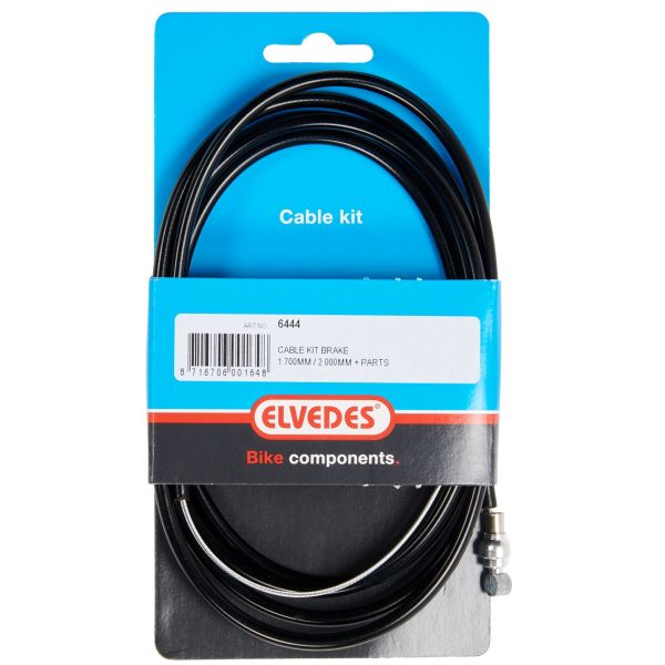 Ensemble de câbles de frein arrière 6444 Universal 1800 2000 mm noir