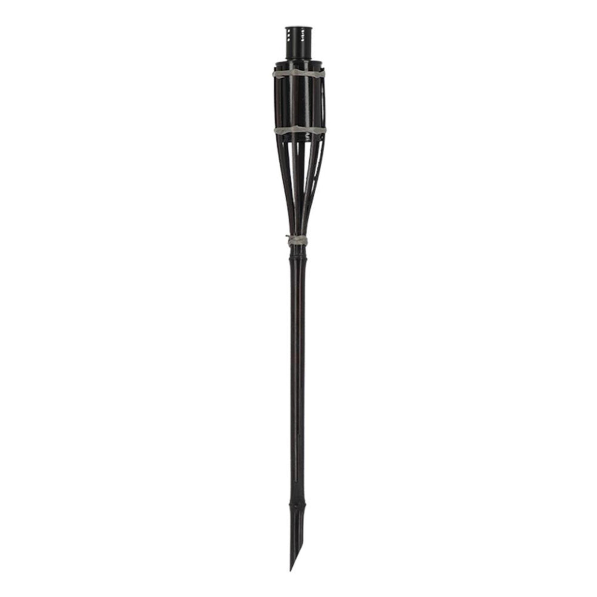 Esschert lampe torche design bambou noir 60cm