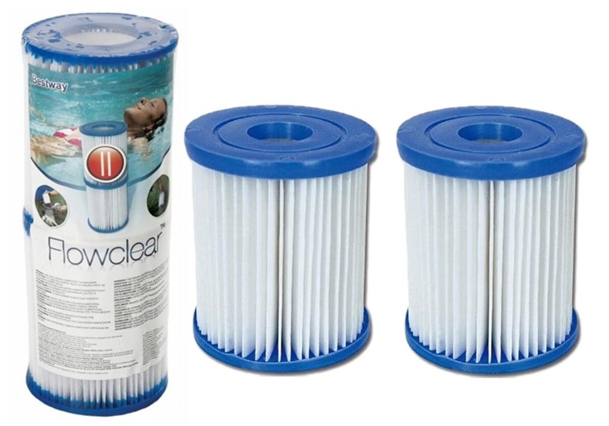Bestway cartouche filtrante 457 piscine rapide 2 pièces