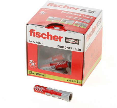 Fischer duopower 12x60 25 pièces - 538253