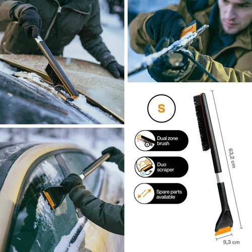 Fiskars plus brosse à neige courte et grattoir à glace pour la voiture - 1078495