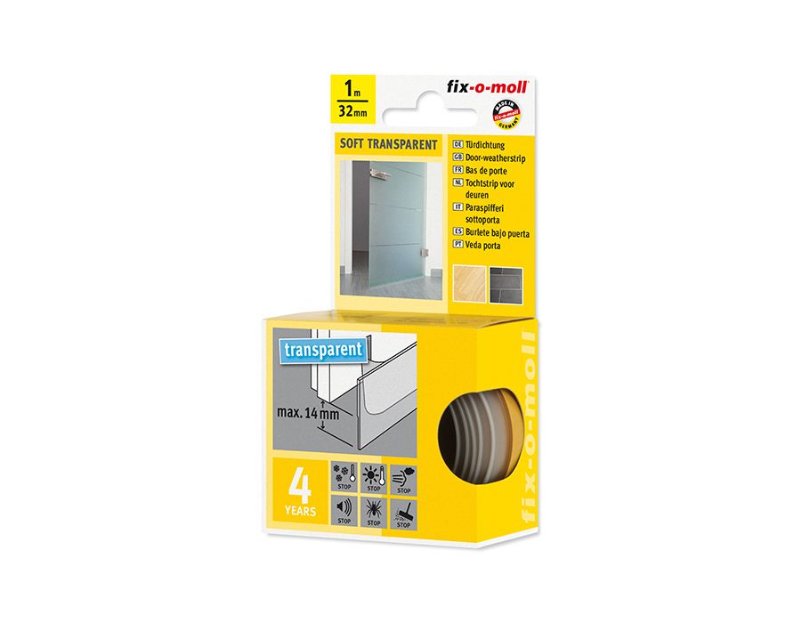 Porte à coupe-vent Fix-o-moll - transparente
