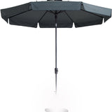 Madison Parasol Flores Cound de luxe 300 cm Gray
