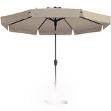 Madison parasol flores 300cm tour de cantonnière écru