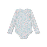 S'épanouir | maillot de bain UV fille vert à manches longues