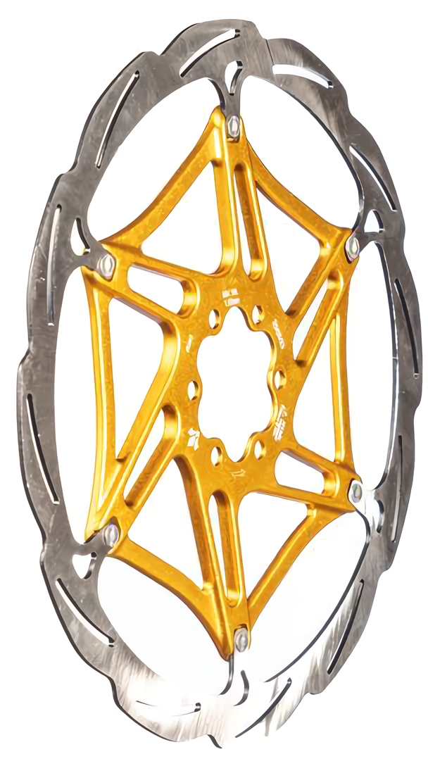 Disque Formula 2 pièces - 6 boulons - ø203mm - or