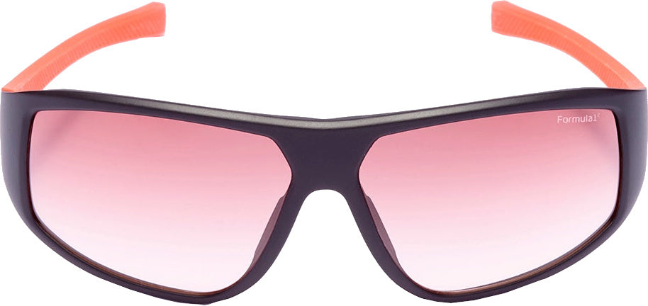 Lunettes de soleil de formule Cat rectangulaire unisexe.4 noir