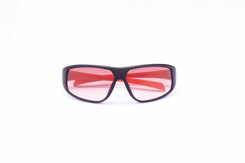 Lunettes de soleil de formule Cat rectangulaire unisexe.4 noir