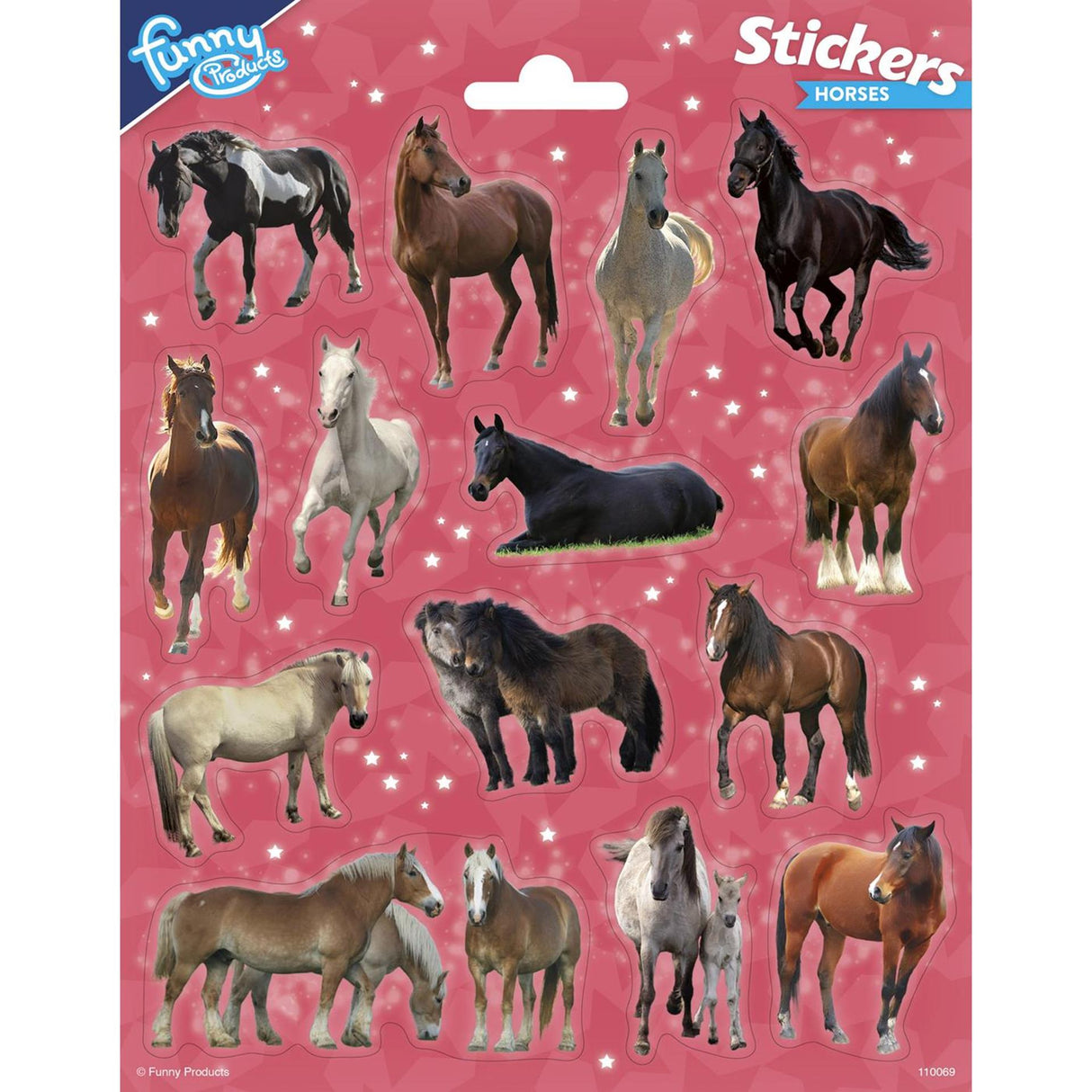 Autocollants cheval produits amusants