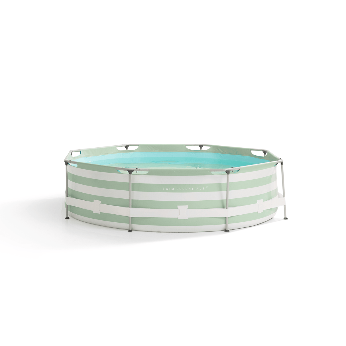 Essences | piscine hors sol vert blanc ronde 305x76 cm incl. accessoires