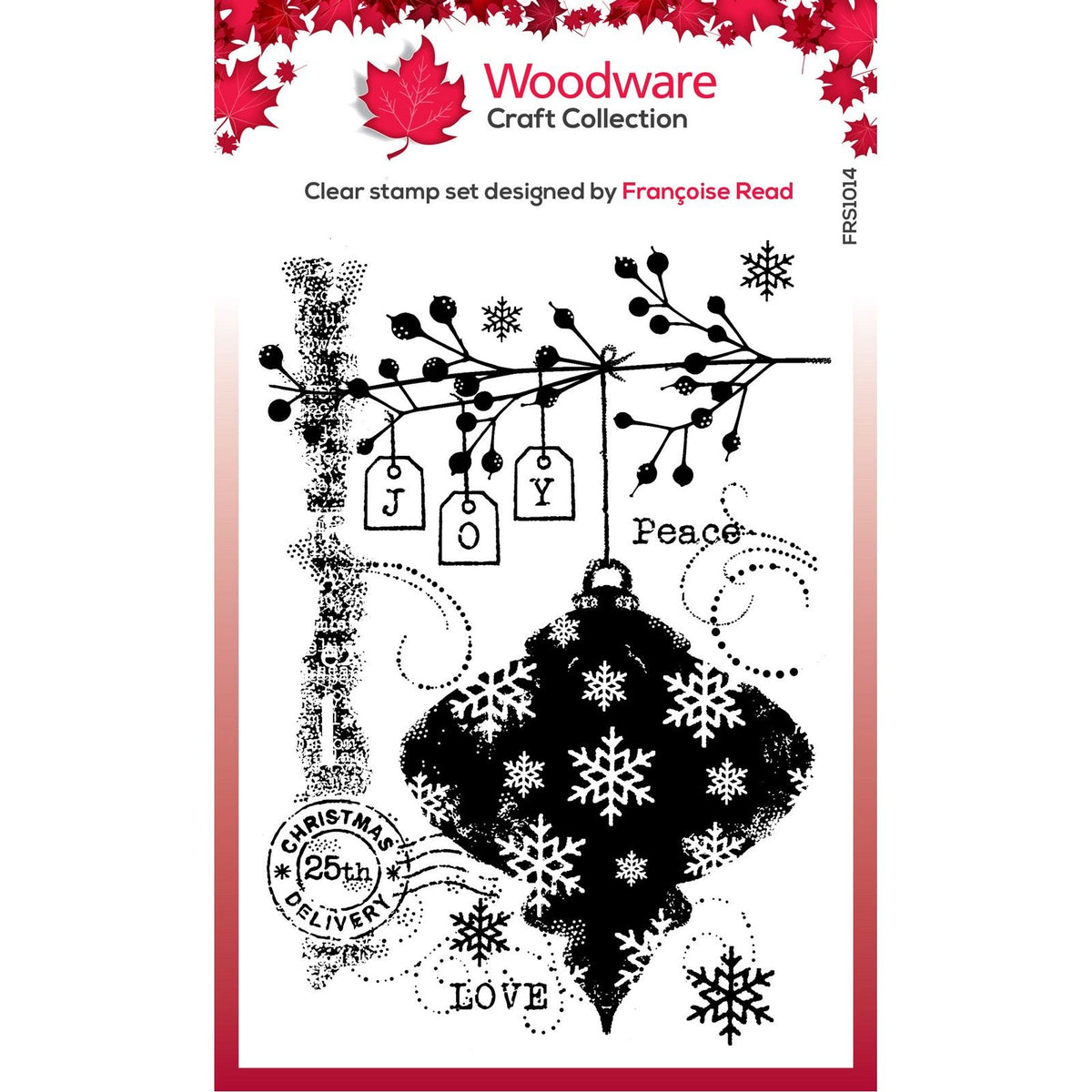 Articles en bois • Timbres simples transparents, boule d'hiver