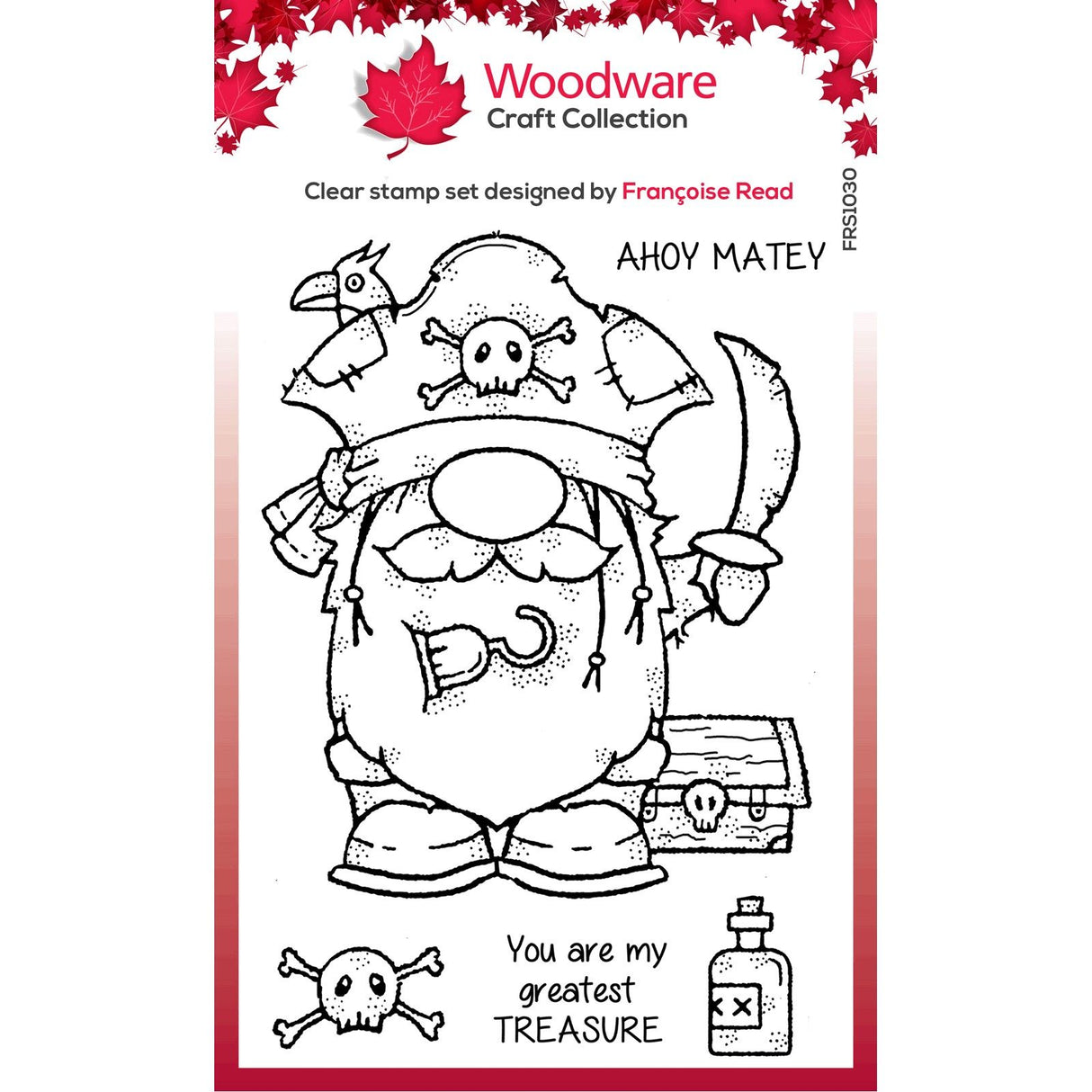 Woodware • clear singles stamp set pirate gnome