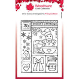 Woodware • clear singles winter sampler 4 in x 6 in stamp set