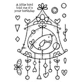 Articles en bois • Nichoir en fil de fer pour timbres simples transparents