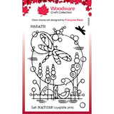 Woodware • clear singles stempel dragonfly pond