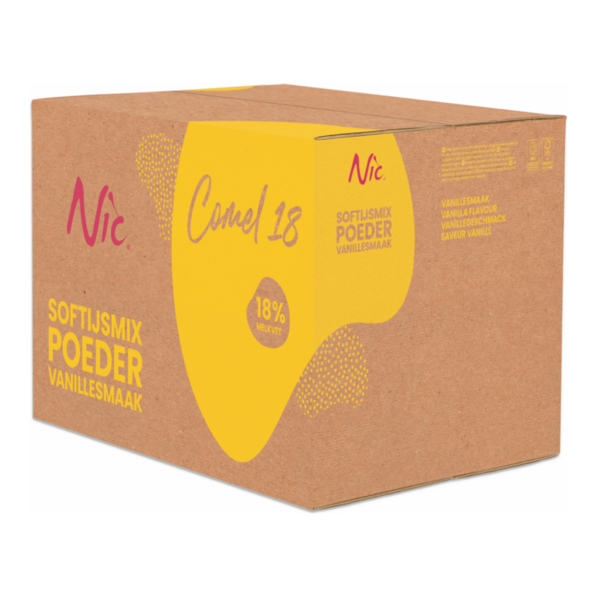 Nic frusco mélange de crème glacée en poudre camel 18% (14x 1kg)