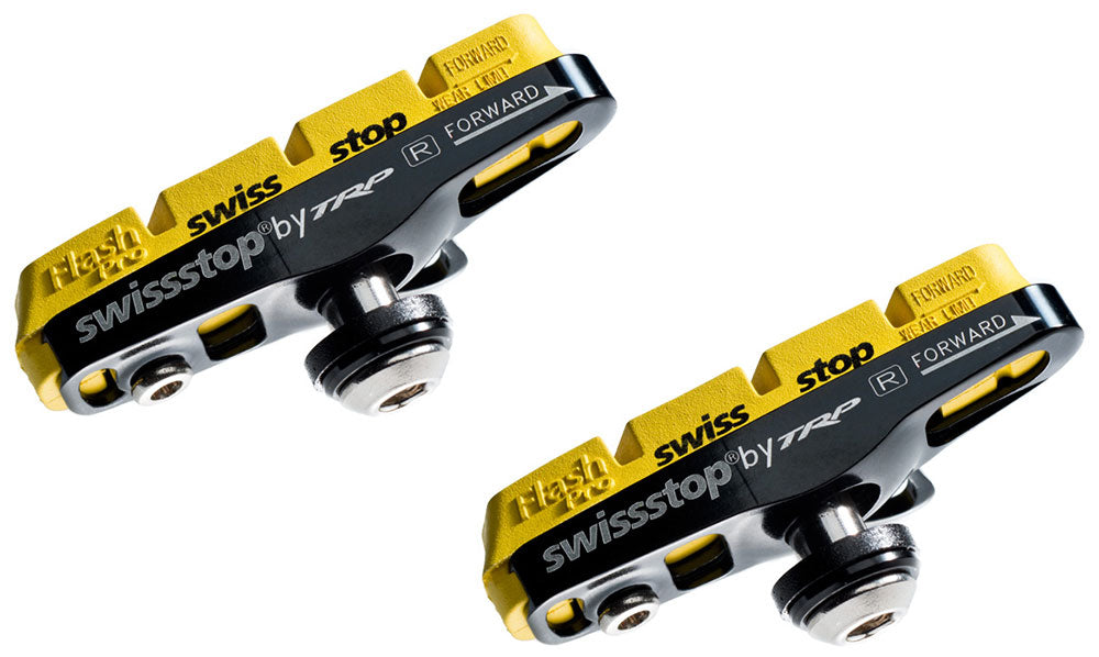 Swissstop - jeu de plaquettes de frein full flash pro yellow king - cale sram