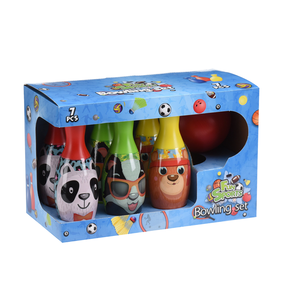 Bongers jouet jeu de bowling gratuit et facile grimaces 7 pièces