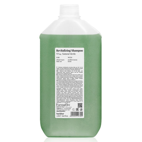 Farmavita backbar shampooing revitalisant n°04 herbes naturelles 5000ml