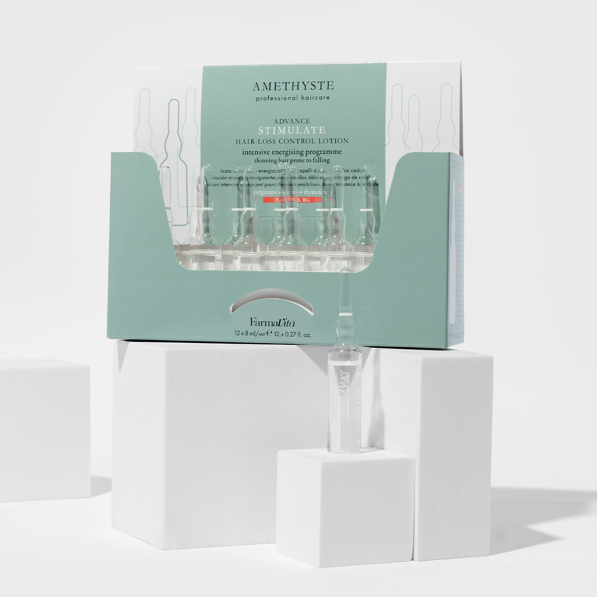 Farmavita améthyste stimule la lotion anti-chute 12x8ml