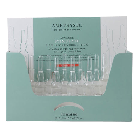 Farmavita améthyste stimule la lotion anti-chute 12x8ml