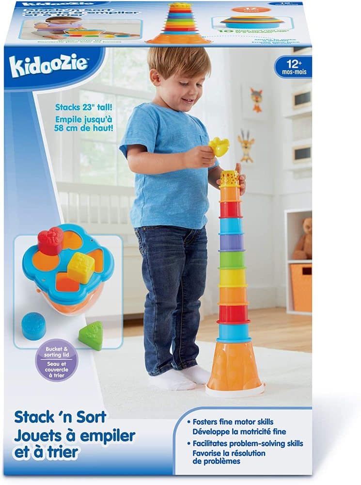 Playgo - gobelets empilables avec trieur de formes aux couleurs gaies