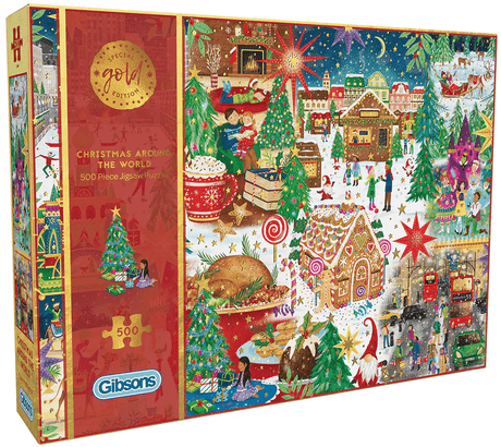 Intro Puzzle de Noël Gibson Noël autour du monde 500 pièces