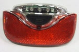 Gazelle Innergy Rear light - Red, Transparent, LED, 115x65mm, bicycle battery, suitable for Gazelle Innergy E -bikes