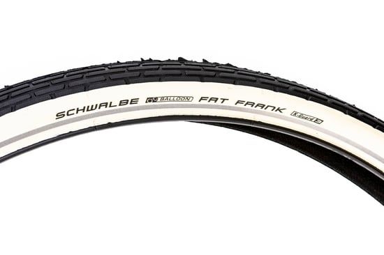 Pneu Schwalbe fat frank 50-622 (28x2.00) noir et blanc