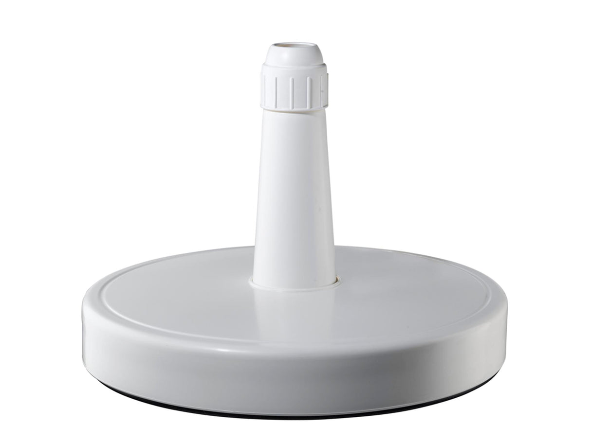 Pied de parasol 70kg rond à remplir blanc