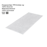 Tapis de bain gaeta maison hollandaise 50x80cm blanc