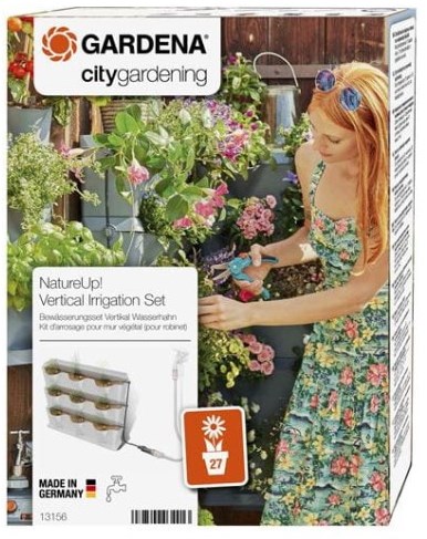 Gardena Naturup! Ensemble d'eau de poussière Tap d'eau verticale