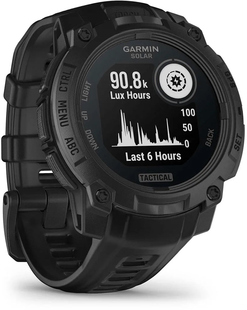 Garmin instinct® 3 solar 45mm édition tactique - Montre intelligente multisport GPS