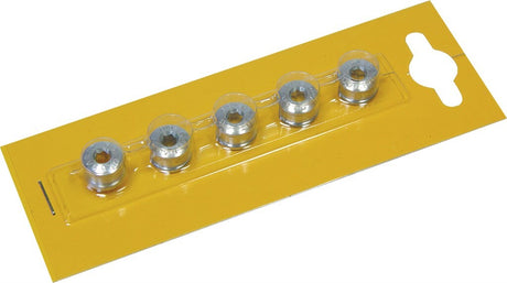 Boulon de lame Gebhardt aluminium 5mm + écrou pour lame de chenille, argent (par 5)
