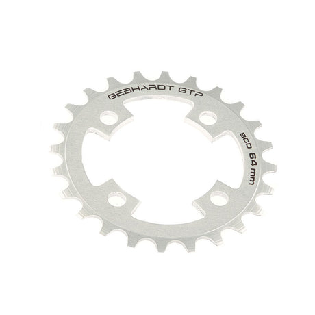 Gebhardt  plateau 24 dents ø64mm 4 bras, argent