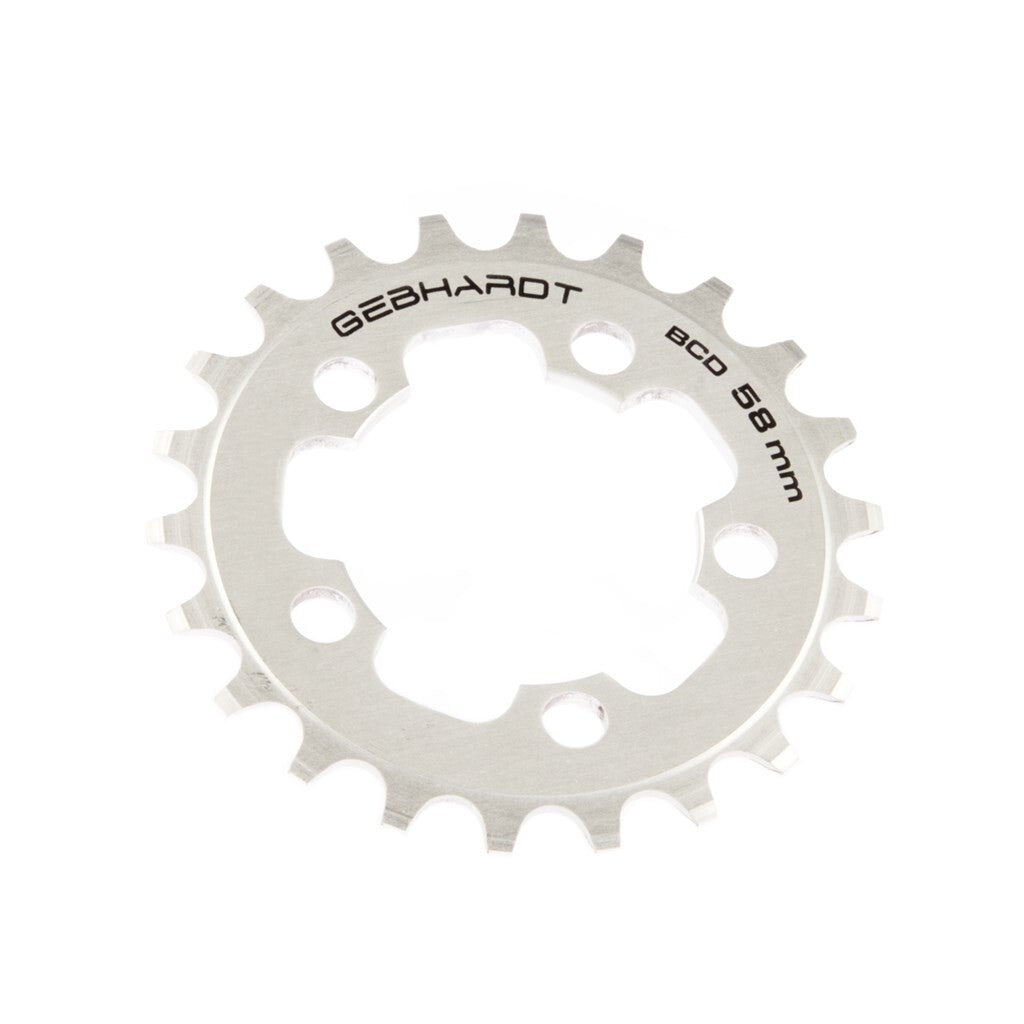 Gebhardt  plateau 27 dents ø58mm 5 bras, argent