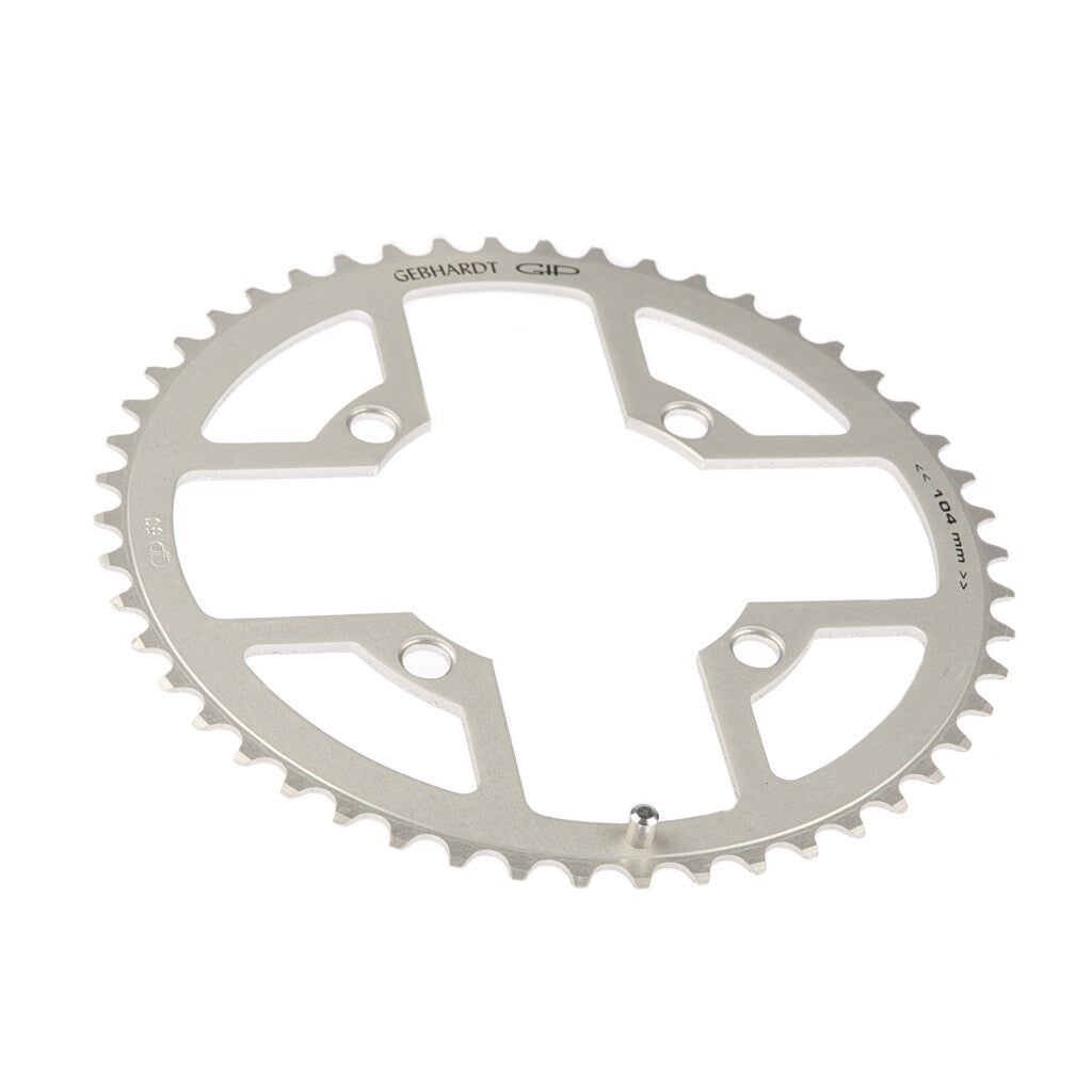 Gebhardt Chainring 46 Tands Silver, Shimano, 4 Holes, ATB Triple