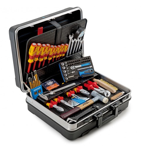 Mallette à outils remplie Gedore | s87vde-120.02m | 87 pièces - 8064810 - s87vde11402m