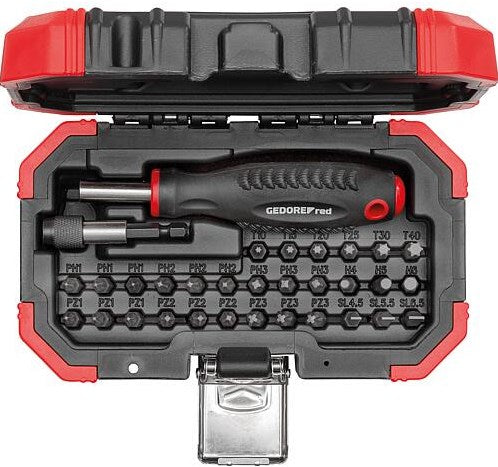 GEDORE ROUGE BITSET avec tournevis bite 32 pièces